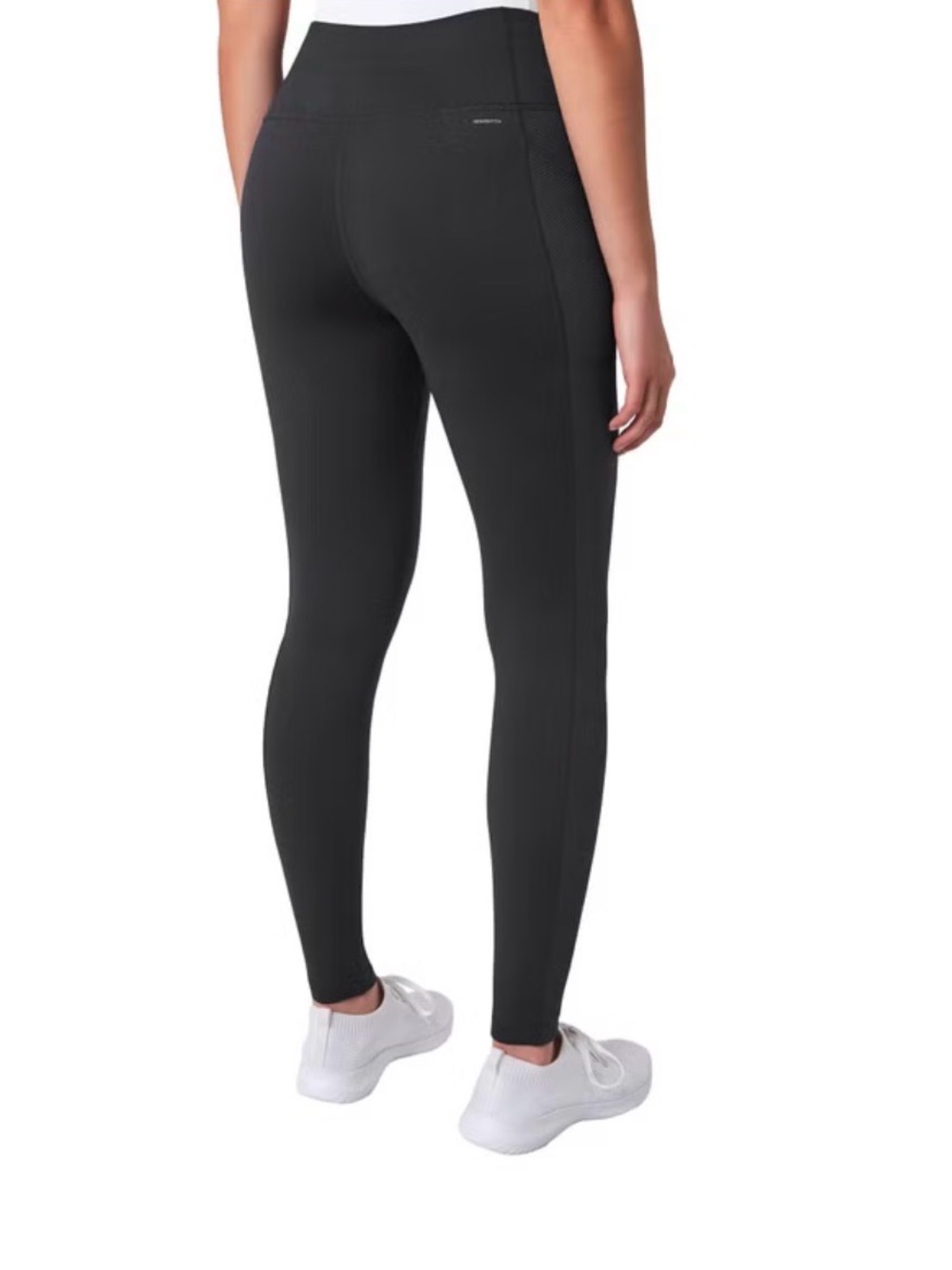 Mondetta Black Performance High-Rise Jacquard Panel Leggings - Picture 3 of 8
